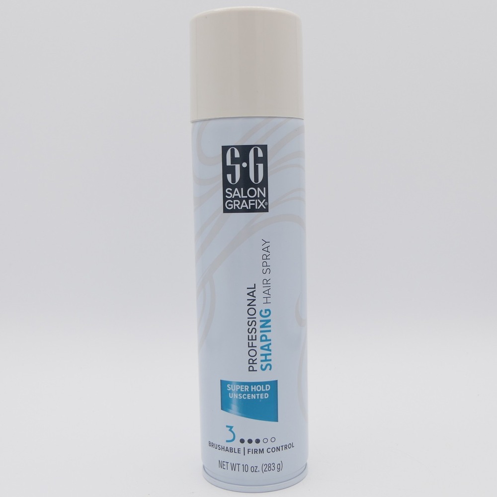 Salon Grafix Professional Shaping Hairspray Super Hold Unscented 10 oz Brushable